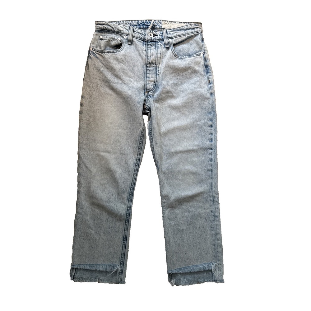 Rag & Bone Jeans Womens 27 Nina High Rise Shorty Cigarette Raw Mica BOHO